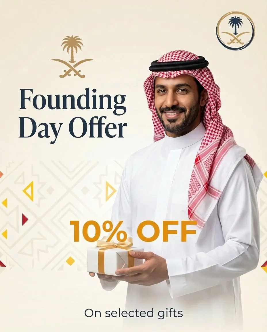 Gift shop advertisement created with AdFlex