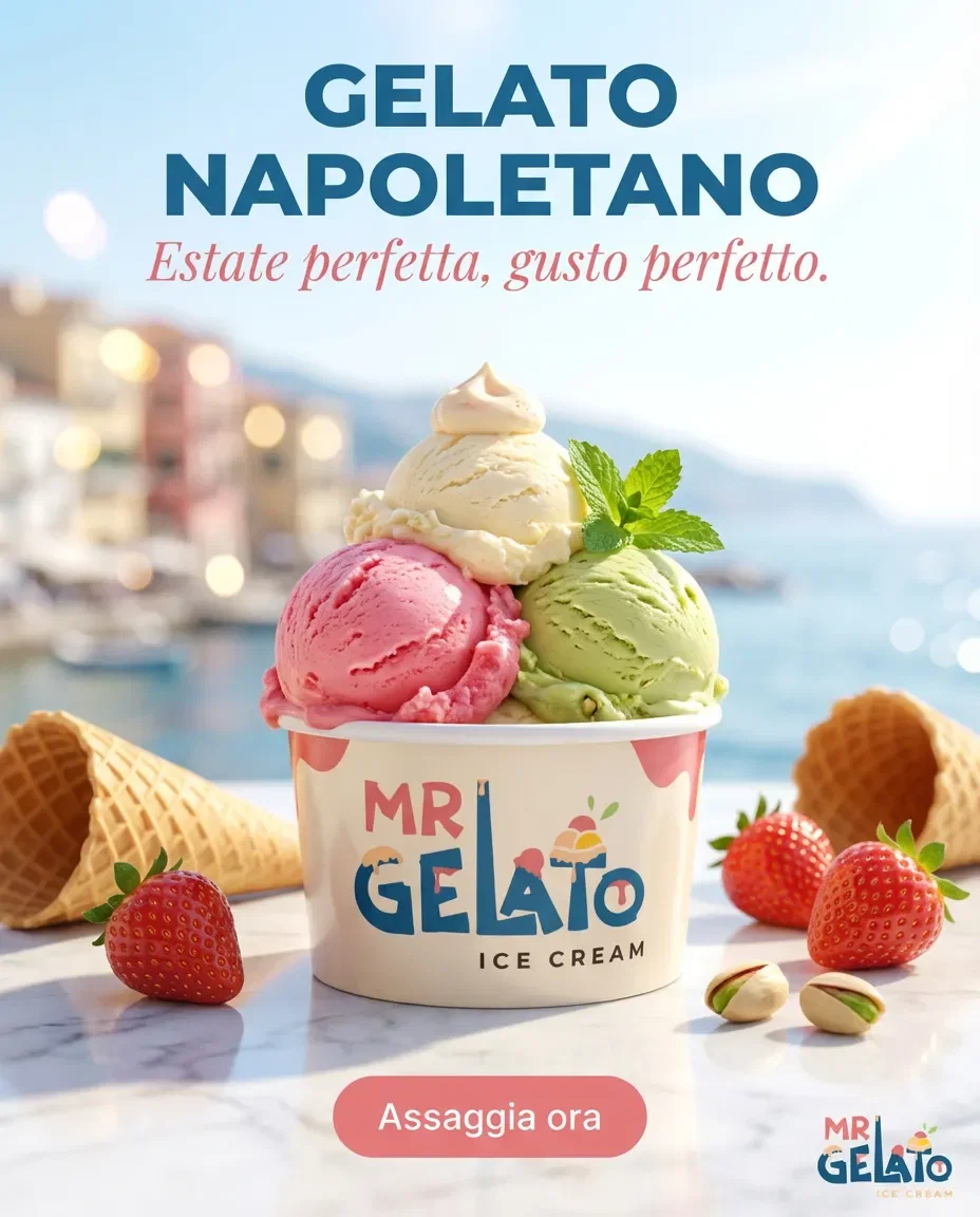 Napoletano gelato ad in Italian