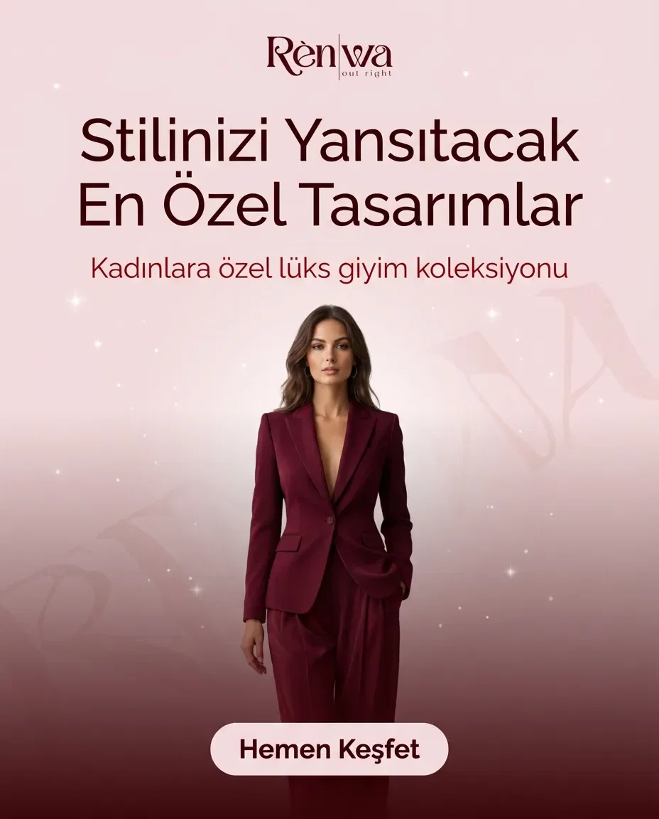 Women fashion luxury ad in Turkish